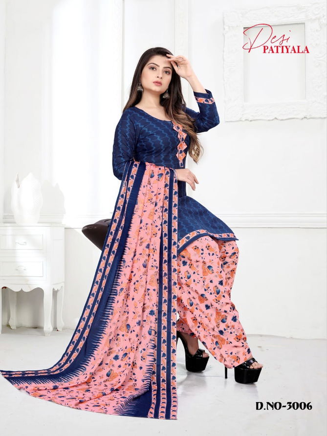 Ganesha Desi Patiyala 3 Cotton Casual Daily Wear Dress Material  Collection